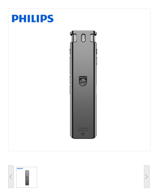 飞利浦（PHILIPS）VTR5260 16G 录音笔（个）(120431060SY)