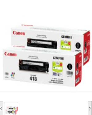 佳能（Canon） CRG-418 BK VP (双包装)黑色硒鼓 适用于MF8380CDW,MF8350CDN,MF8580CDW,MF727CDW,MF725CDN,MF8550CDN