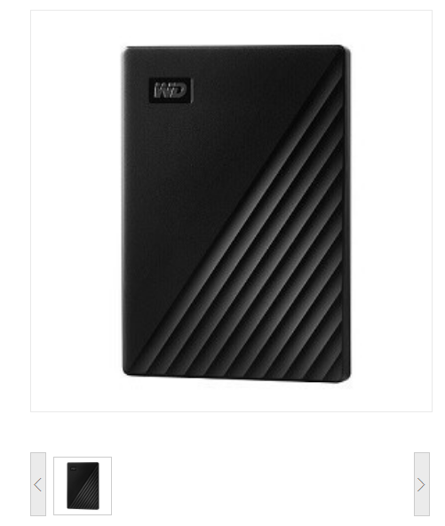 西部数据/WesternDigital WDBYVG0010BBK 移动硬盘 WD My Passport随行版 1TB 2.5英寸 黑色 USB3.0