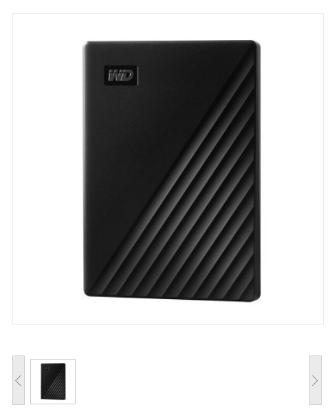 西部数据/WesternDigital My Passport随行版 移动硬盘 5TB 黑色 USB3.0接口 兼容Mac