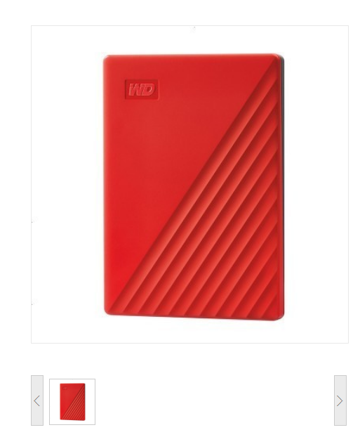 西部数据/WesternDigital WDBPKJ0040BRD My Passport随行版 移动硬盘 4TB USB3.0接口 红色