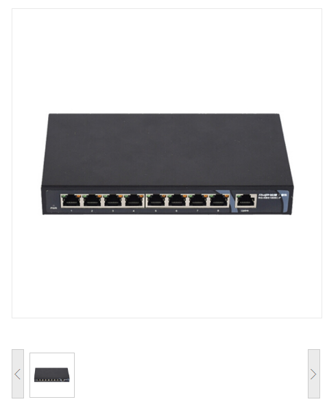 锐捷（Ruijie）RG-EG210G-P 千兆8口POE交换设备