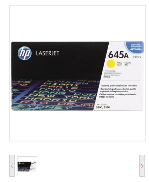 惠普/HP C9732A黄色 （适用：5500/5550 系列彩色激光打印机 ） 硒鼓