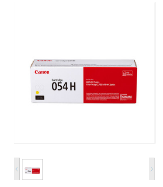 佳能（Canon）CRG-054H Y 高容黄色硒鼓 适用于（MF641Cw、MF643Cdw、MF645Cx）