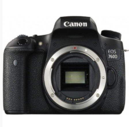 照相机 佳能/CANON EOS 760D 2.5-3.0英寸 2000-2999万 单反相机 APS-C SD卡 单镜头套机 黑色