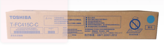 东芝（TOSHIBA）T-FC415C原装墨粉盒2110 2010 2510 2610AC 2515AC 青色415C-C（570g，33600页）